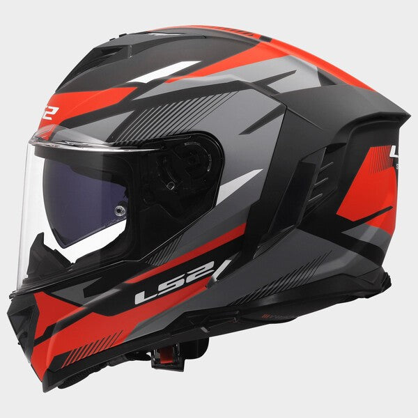 Capacete LS2 STORM III KOMAI VERMELHO - Motoboxe
