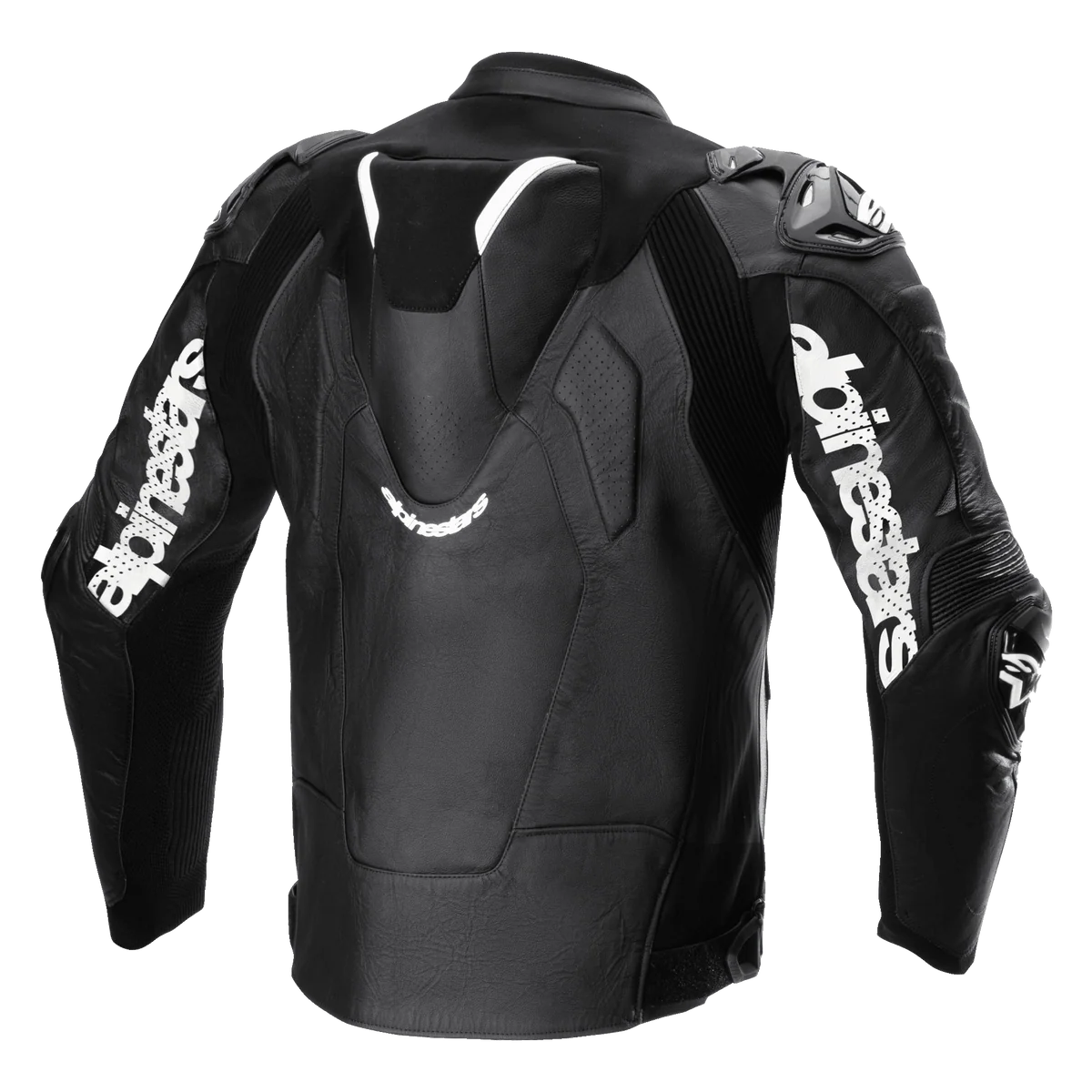 BLUSÃO ALPINESTARS DE COURO ATEM V5 PRETO / BRANCO