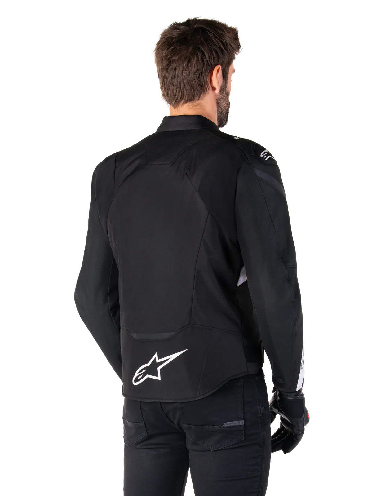 BLUSÃO ALPINESTARS T-JAWS V4 IMPERMEÁVEL PRETO / BRANCO