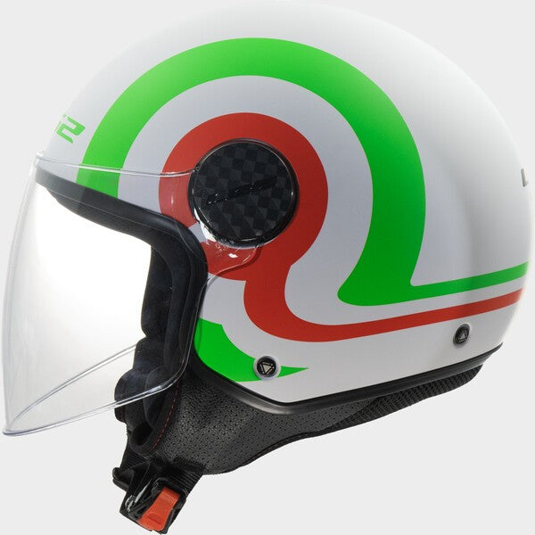 Capacete LS2 SPHERE LUX II URBY VERMELHO / VERDE