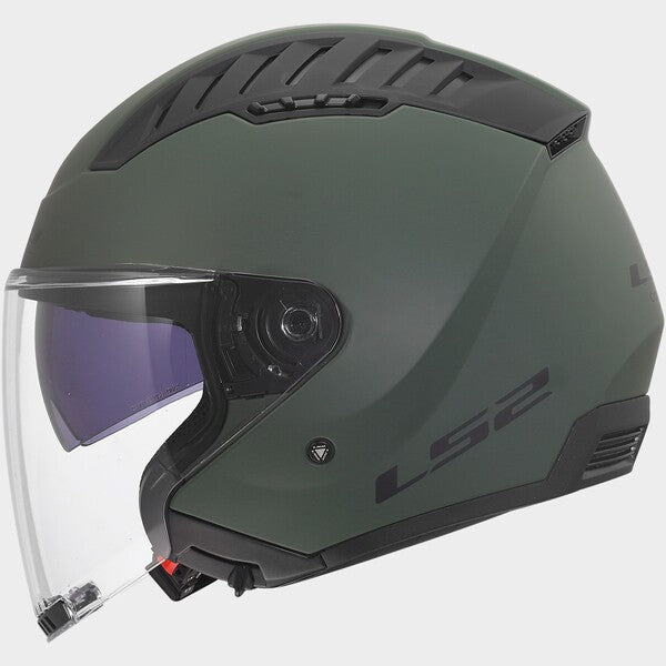 Capacete LS2 COPTER II VERDE MILITAR