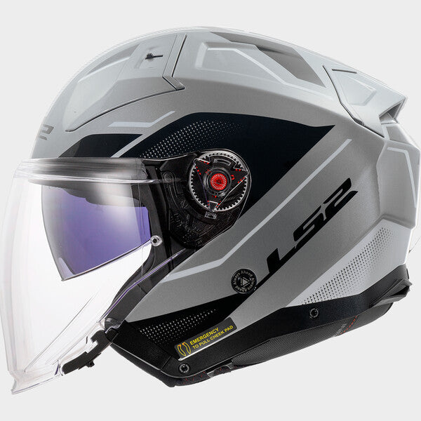 Capacete LS2 INFINITY II FOCUS VEYRON CIZENTO