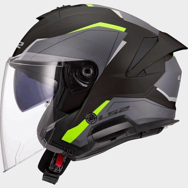 Capacete LS2 VERSO II AIR PRETO / NEON - Motoboxe