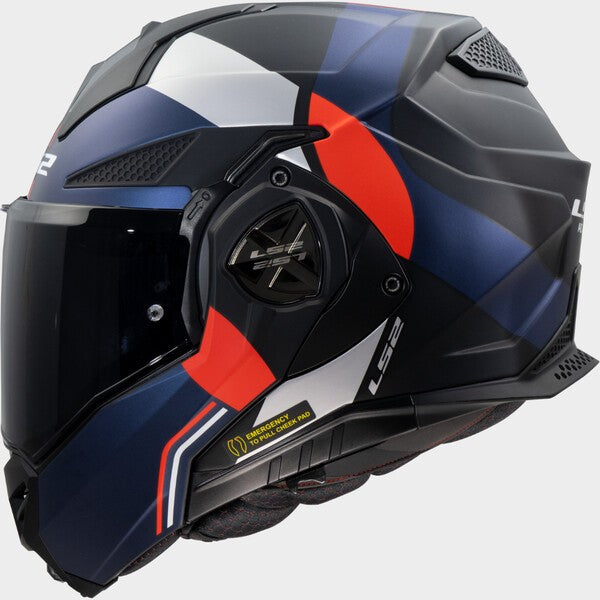 Capacete LS2 ADVANT X ULTRA VERMELHO / BRANCO / AZUL