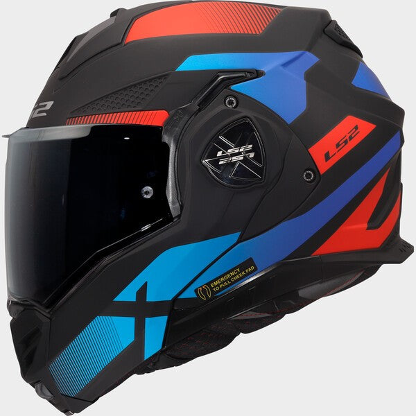 Capacete LS2 ADVANT X ULTRA NOVA AZUL / VERMELHO - Motoboxe