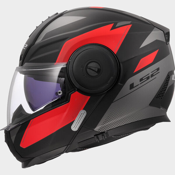 Capacete LS2 SCOPE II DURIA VERMELHO / CIZENTO - Motoboxe