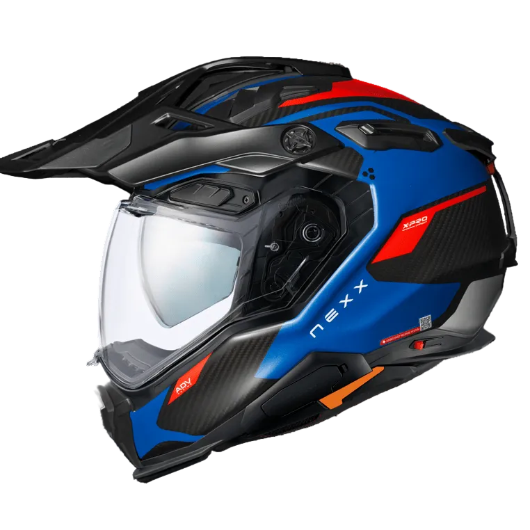 Capacete NEXX X.WED3 CARBONO KEYO AZUL / VERMELHO - Motoboxe