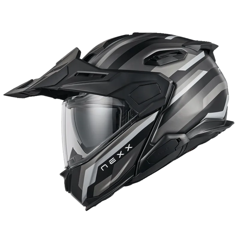 Capacete NEXX X.LIFECOUNTRY WESTBOUND PRETO / CIZENTO - Motoboxe