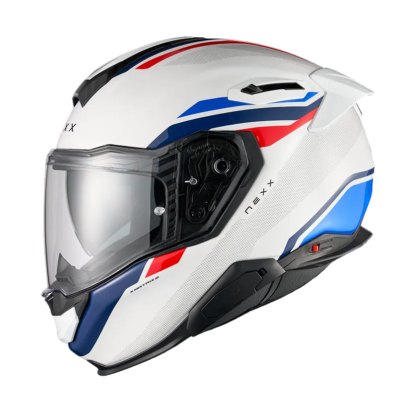 Capacete NEXX X.TR QUANTA BRANCO / AZUL - Motoboxe