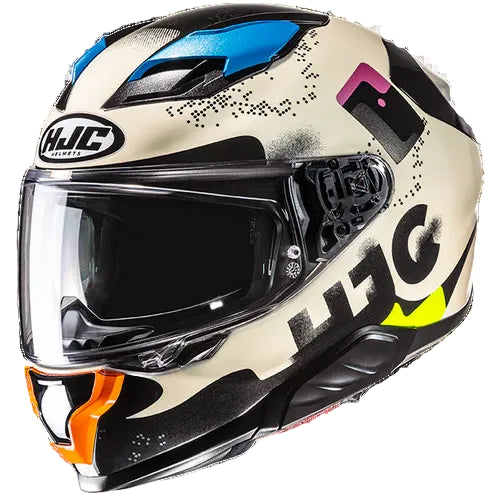 Capacete HJC F71 FACO MC28 - Motoboxe