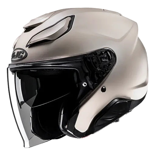 Capacete HJC F31 SEMI FLAT SAND BEIGE - Motoboxe