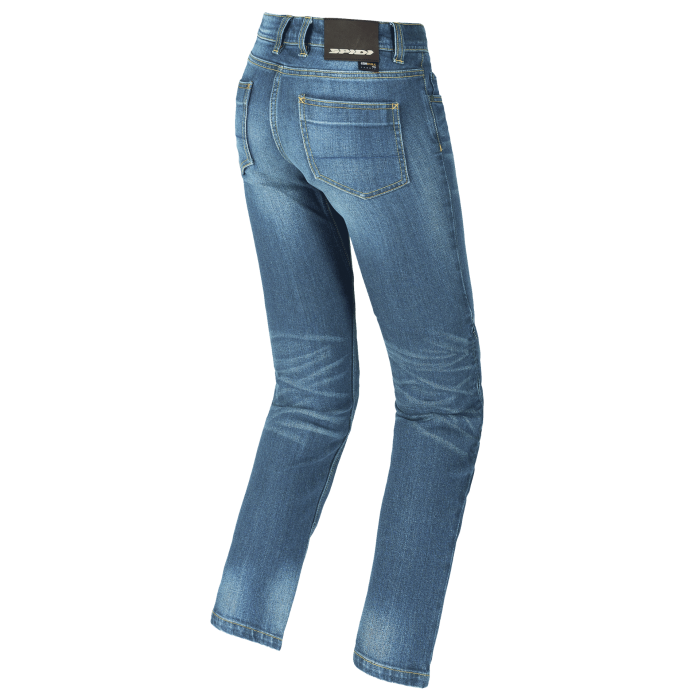 SPIDI CALÇA JEANS FEMININA PARA MOTOCICLISTA J-TRACKER AZUL MÉDIO USADO - Motoboxe