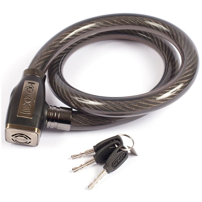 CADEADO KOVIX DE CABO C/ ALARME 24MM/110CM