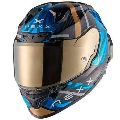 Capacete NEXX X.R3R CARBONO SWIRL SKY BLUE