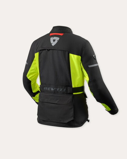 REV'IT BLUSÃO MULHER OUTBACK 5 H2O PRETO / NEON - Motoboxe