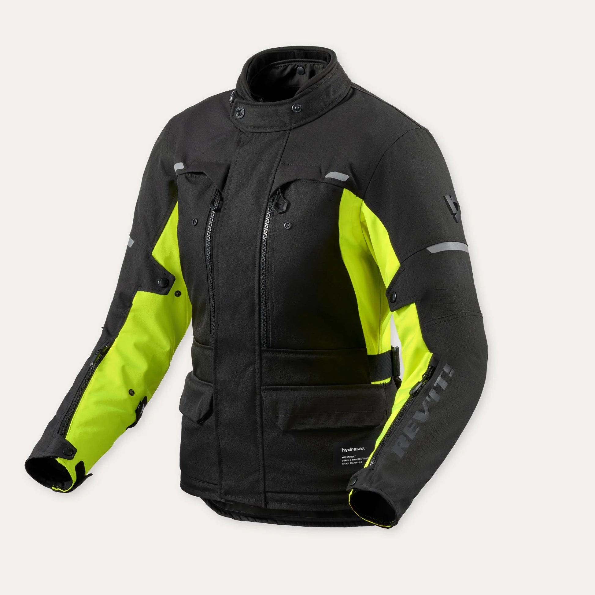 REV'IT BLUSÃO MULHER OUTBACK 5 H2O PRETO / NEON - Motoboxe