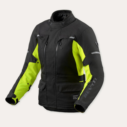 REV'IT BLUSÃO MULHER OUTBACK 5 H2O PRETO / NEON - Motoboxe