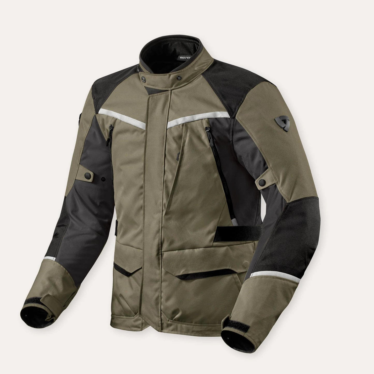 REV'IT BLUSÃO VOLTIAC 3 H2O VERDE MILITAR - Motoboxe