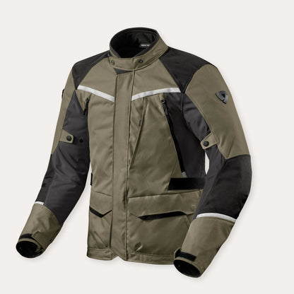 REV'IT BLUSÃO VOLTIAC 3 H2O VERDE MILITAR - Motoboxe