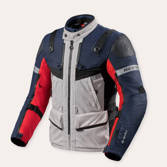 REV'IT BLUSÃO DEFENDER 3 GTX VERMELHO / AZUL - Motoboxe