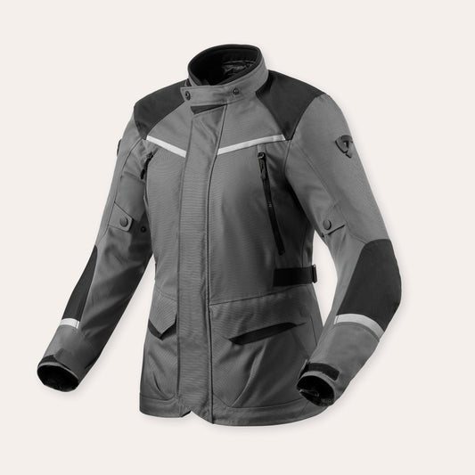 REV'IT BLUSÃO MULHER VOLTIAC 3 H2O CINZA / PRETO - Motoboxe