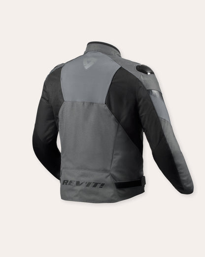 REV'IT BLUSÃO CONTROL H2O PRETO / CINZA - Motoboxe