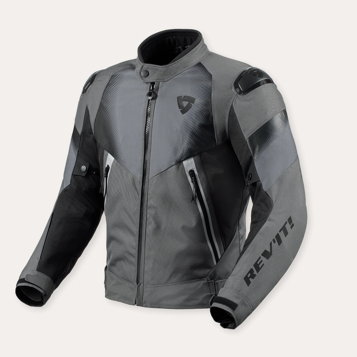 REV'IT BLUSÃO CONTROL H2O PRETO / CINZA - Motoboxe
