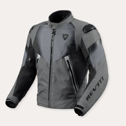 REV'IT BLUSÃO CONTROL H2O PRETO / CINZA - Motoboxe