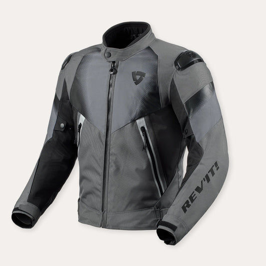 REV'IT BLUSÃO CONTROL H2O PRETO / CINZA - Motoboxe
