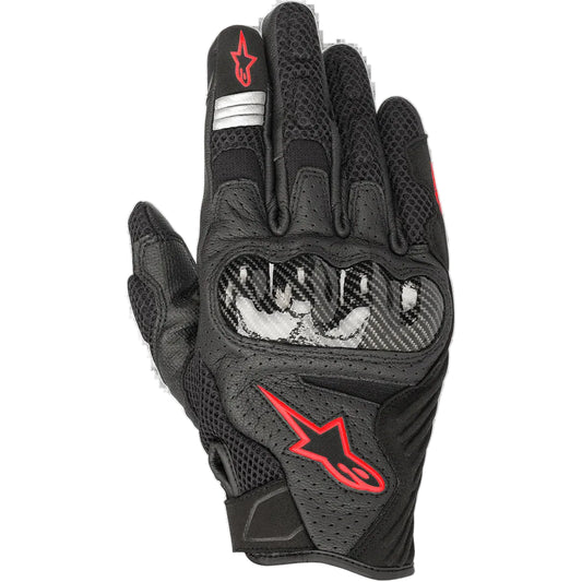 LUVAS ALPINESTARS SMX-1 AIR V2 PRETO / VERMELHO - Motoboxe