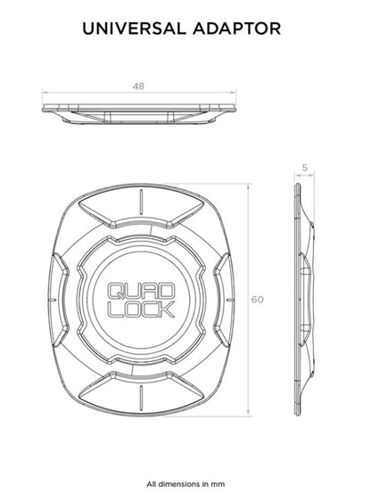 Adaptador universal QUAD LOCK - Motoboxe