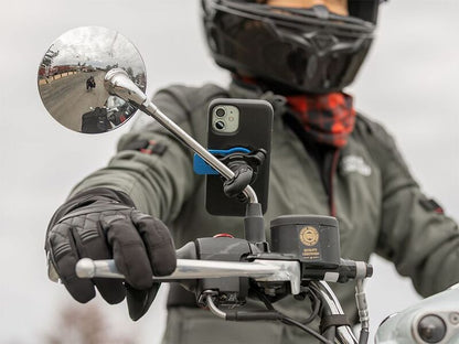 Suporte para smartphone QUAD LOCK para espelho retrovisor - Motoboxe