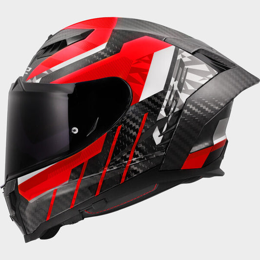 Capacete LS2 DRAGON CARBON TRAX VERMELHO
