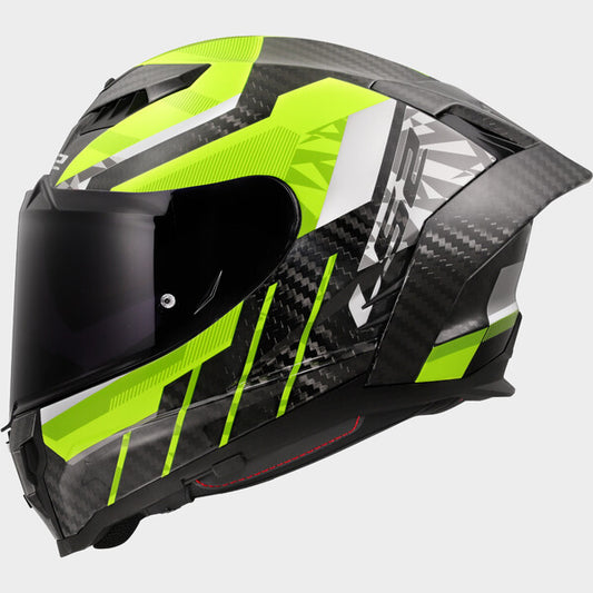 Capacete LS2 DRAGON CARBON TRAX NEON