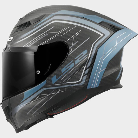 Capacete LS2 DRAGON CARBON SUBIC AZUL