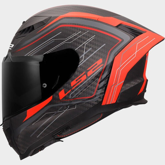 Capacete LS2 DRAGON CARBON SUBIC VERMELHO