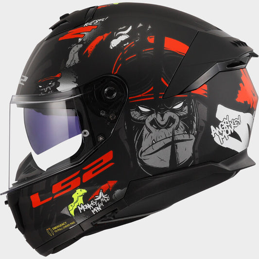 Capacete LS2 STREAM II ANGRY MONKEY - Motoboxe