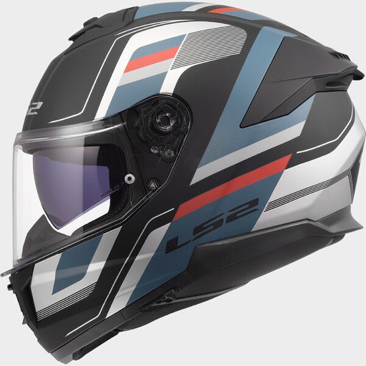 Capacete LS2 STREAM II VINTAGE AZUL - Motoboxe