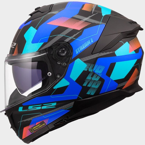Capacete LS2 STREAM II MIKA AZUL - Motoboxe