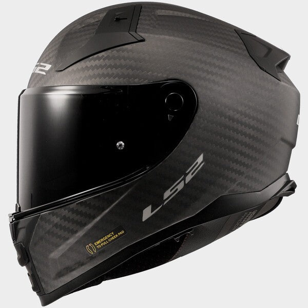 Capacete LS2 VECTOR II CARBON PRETO MATT - Motoboxe