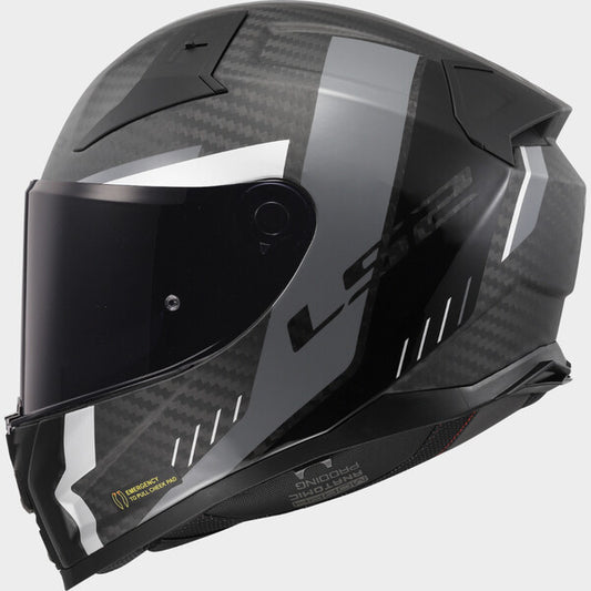 Capacete LS2 VECTOR II CARBON GRID PRETO