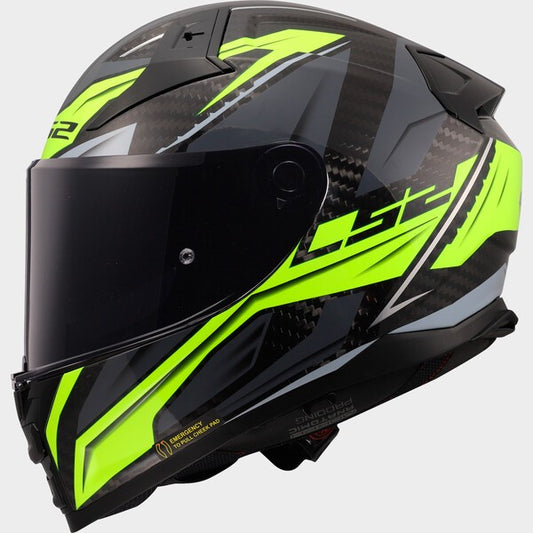 Capacete LS2 VECTOR II CARBON SAVAGE NEON