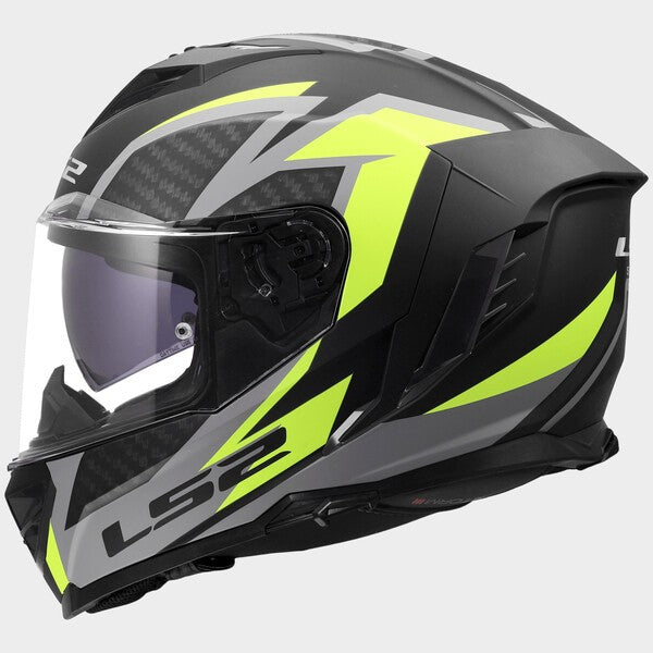 Capacete LS2 STORM III DYNAMO NEON / PRETO - Motoboxe