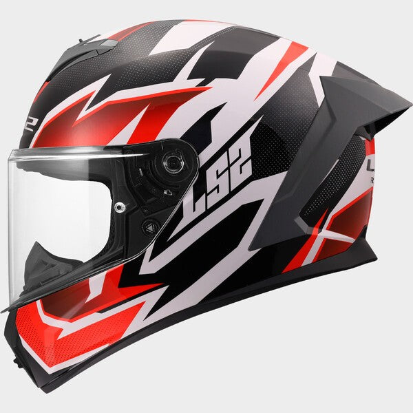Capacete LS2 RAPID III XTREM MATT VERMELHO / BRANCO - Motoboxe