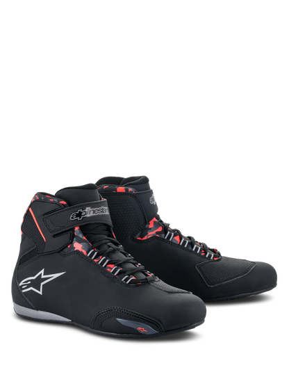 SAPATOS ALPINESTARS SEKTOR IMPERMEÁVEIS PRETO / VERMELHO - Motoboxe