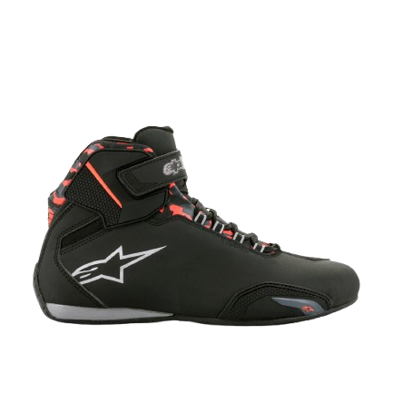 SAPATOS ALPINESTARS SEKTOR IMPERMEÁVEIS PRETO / VERMELHO - Motoboxe