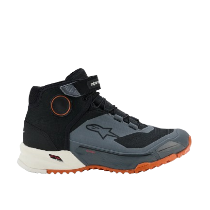 SAPATOS ALPINESTARS CR-X DRYSTAR PRETO / CIZENTO / LARANJA - Motoboxe