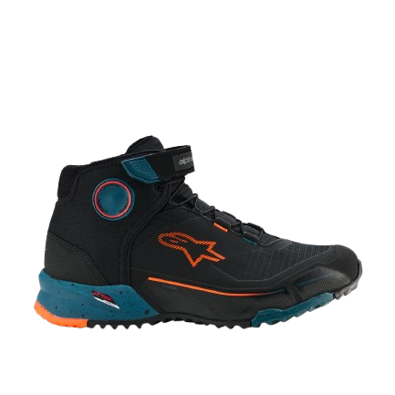 SAPATOS ALPINESTARS CR-X DRYSTAR PRETO / LARANJA / AZUL - Motoboxe