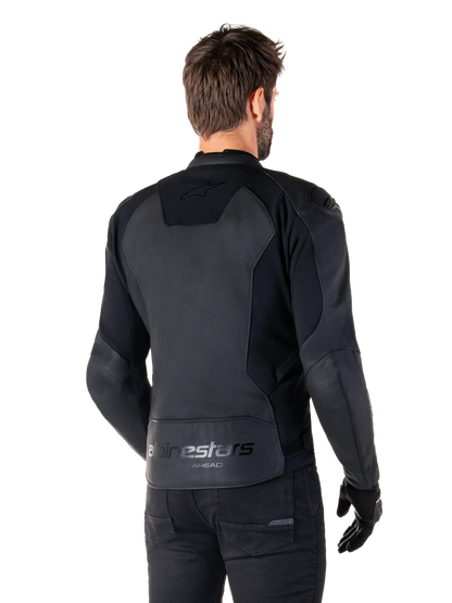 BLUSÃO ALPINESTARS DE COURO FASTER V3 PRETO