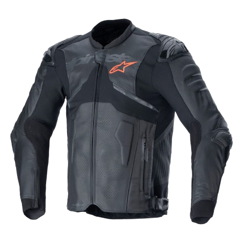 BLUSÃO ALPINESTARS DE COURO ATEM V5 PRETO